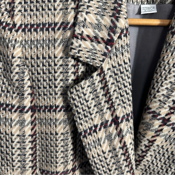 Gorgeous! Vintage Junior House 100% wool houndstooth blazer, academia - Picture 2 of 13